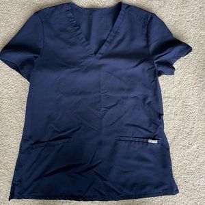 COPY - Navy FIGS scrub top
